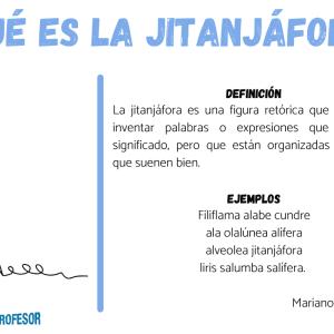 Qué es la jitanjáfora: ejemplos