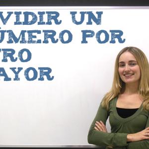 Dividir un número por otro mayor