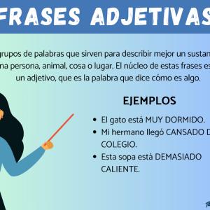 Qué son las frases adjetivas - para niños