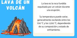 Qué es la lava y qué temperatura tiene