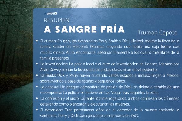 A sangre fría: resumen