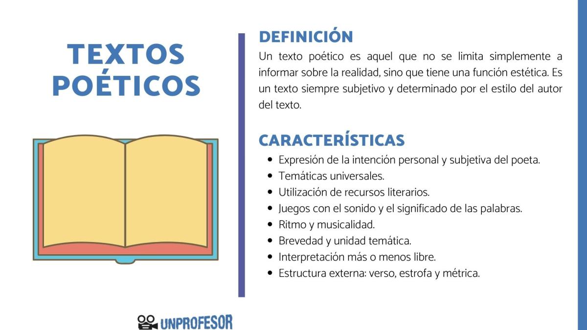 Texto poético: características y ejemplos