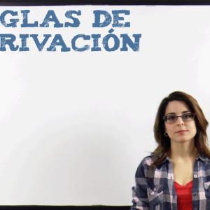 Reglas de derivación