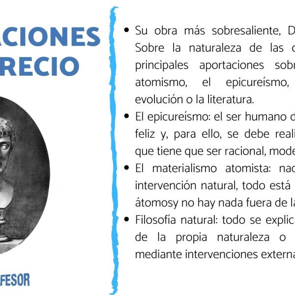 4 aportaciones de LUCRECIO más destacadas - [RESUMEN para estudiar]