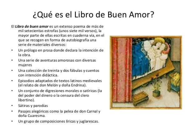 Libro de buen amor: estructura externa - Contenido del Libro de buen amor
