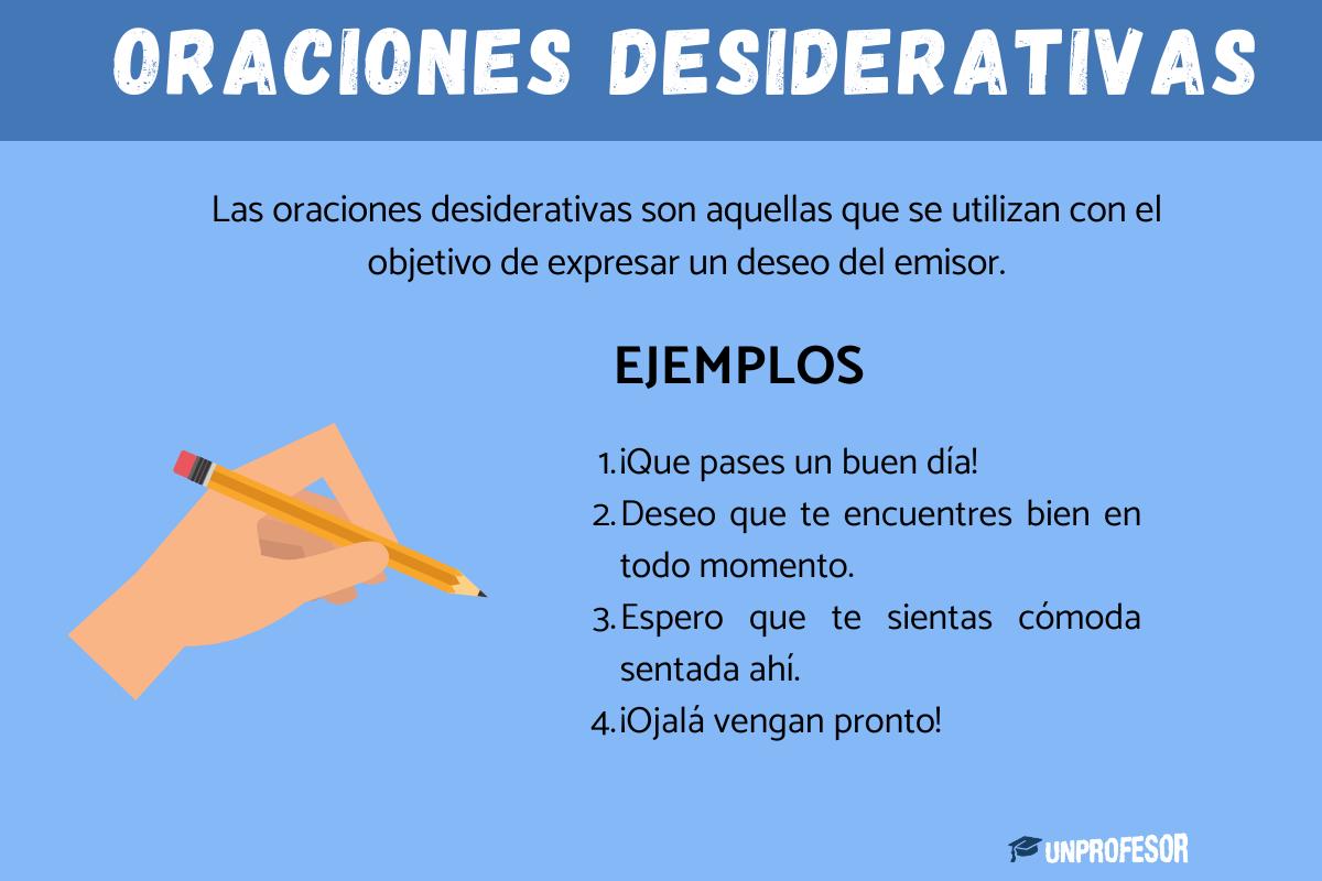 Ejemplos de oraciones desiderativas