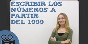 Escribir los números a partir del 1000