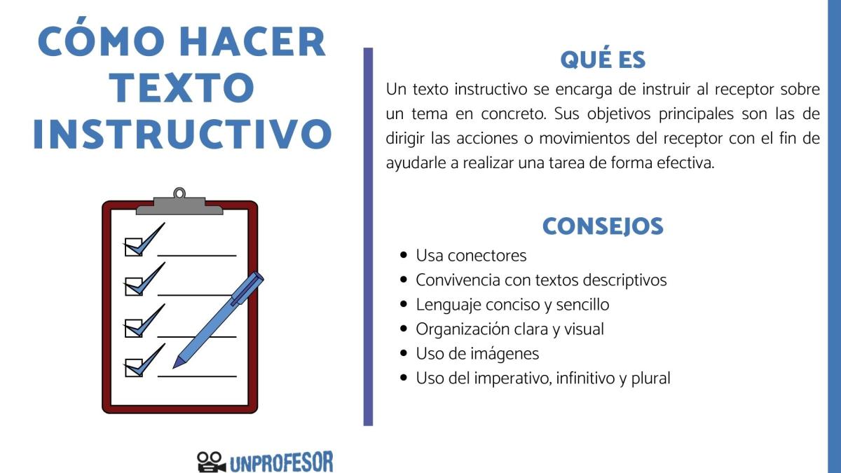Cómo hacer un texto instructivo