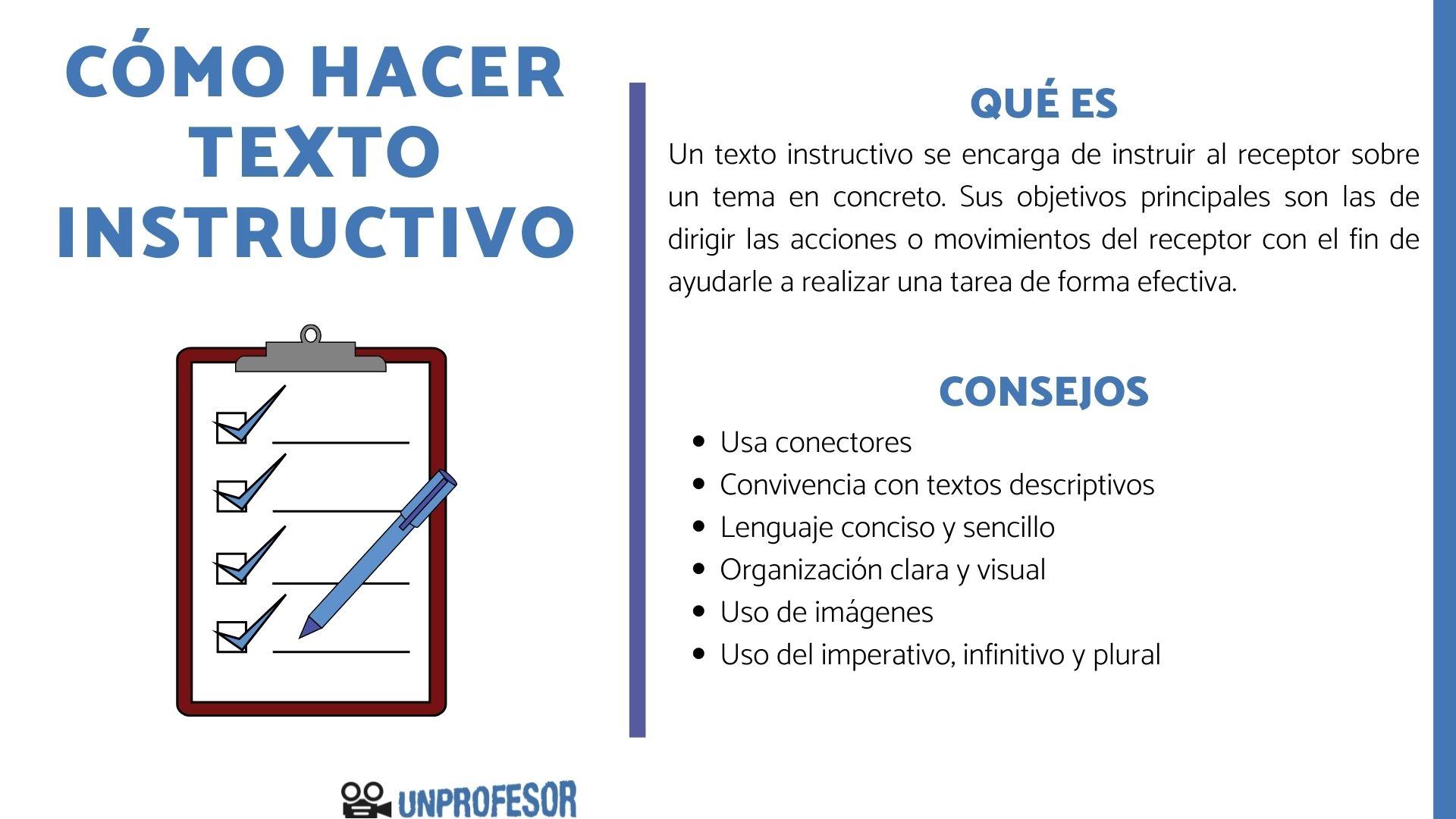 Consejos para hacer un texto INSTRUCTIVO - con EJEMPLOS!