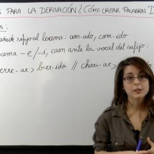 Formación de palabras por derivación