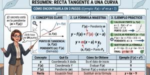 Fórmula de la recta tangente: ejercicios