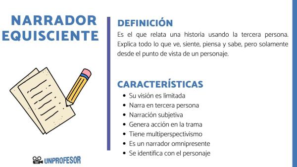 Tipos de narradores y sus características - El narrador equisciente