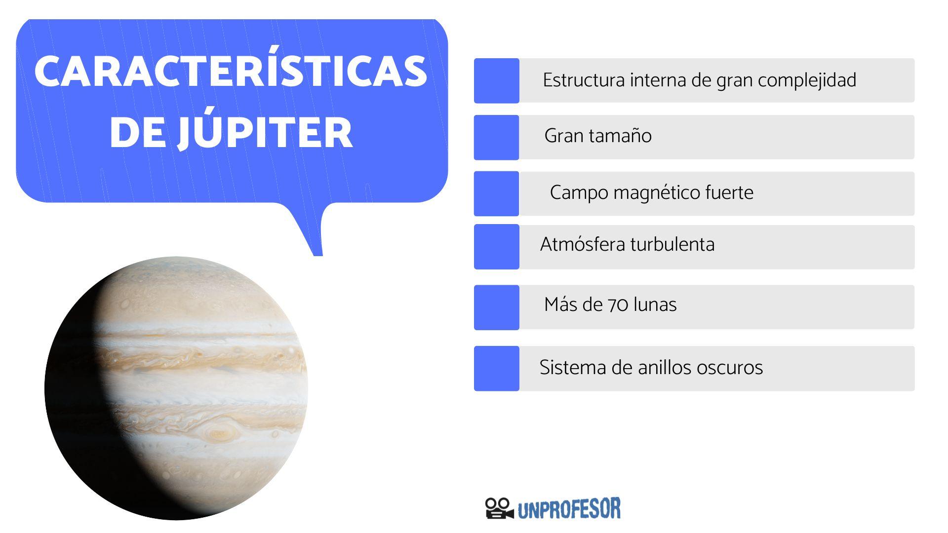 6 características de JÚPITER para niños