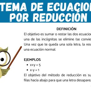 Qué es un sistema de ecuaciones por reducción