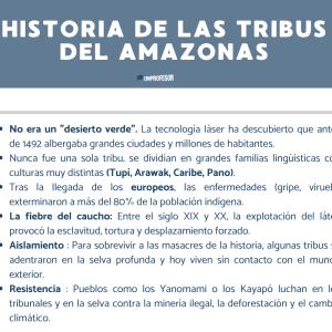 Historia de las tribus del Amazonas: resumen
