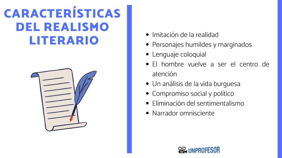 Realismo literario: características principales
