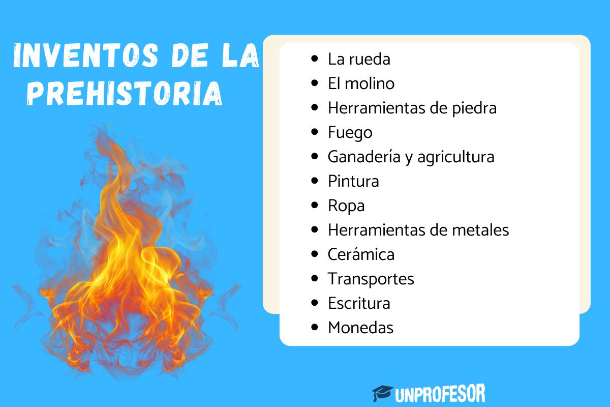 Cuáles son los inventos de la Prehistoria