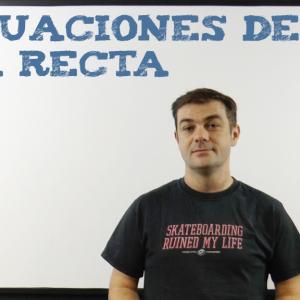 Ecuaciones de la recta