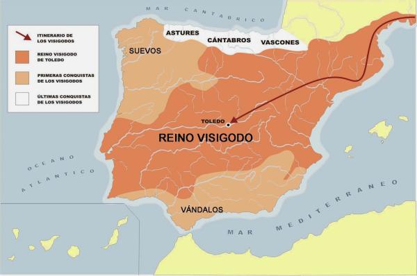 Origen de los visigodos - Resumen corto - Los orígenes del reino visigodo