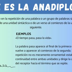 Qué es la anadiplosis: ejemplos