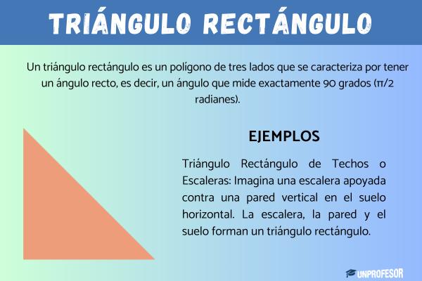 Qué es un triángulo rectángulo y ejemplos - Qué es un triángulo rectángulo
