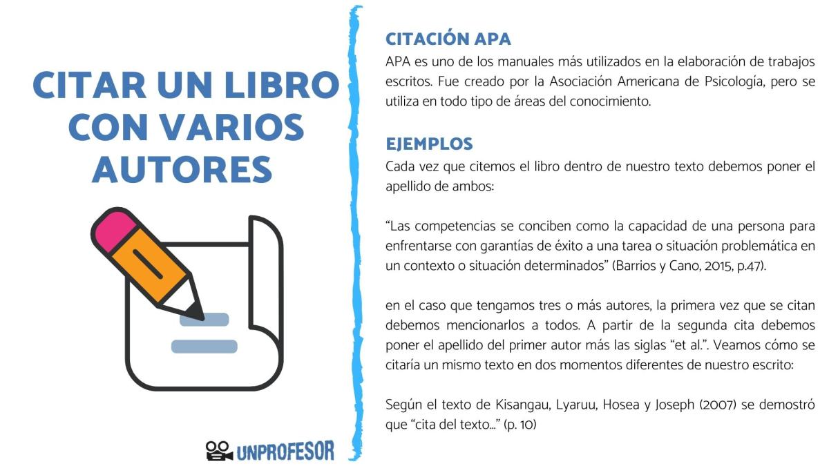 Cómo citar un libro con varios autores