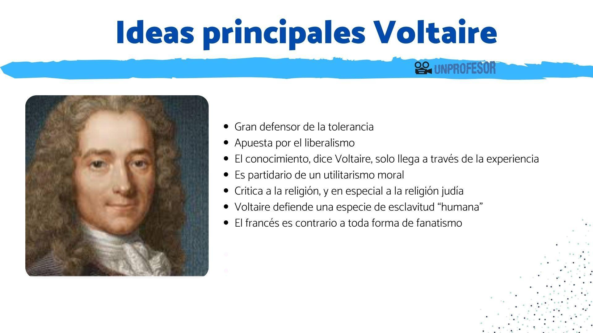APORTACIONES más importantes de Voltaire - [resumen]