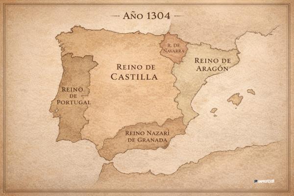Reino nazarí de Granada: resumen - Reino Nazarí de Granada: mapa