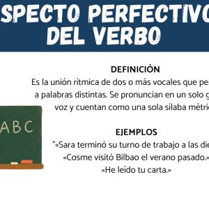Ejemplos del aspecto perfectivo del verbo