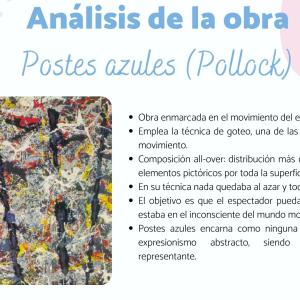 Postes azules de Pollock - significado y comentario