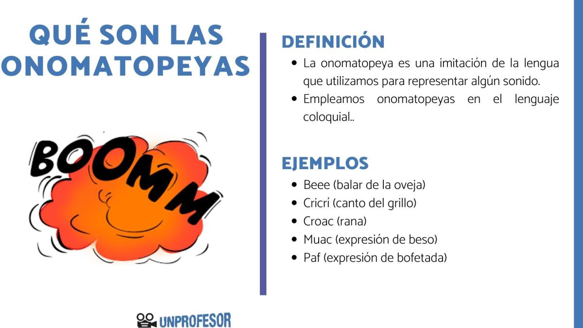 Qué son las onomatopeyas